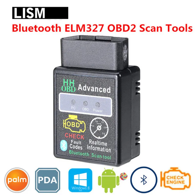 V1.5 Advanced Mini ELM327 HH Car OBD2 Smart Intelligent Bluetooth функция OBDII CAN BUS сканер инструмент