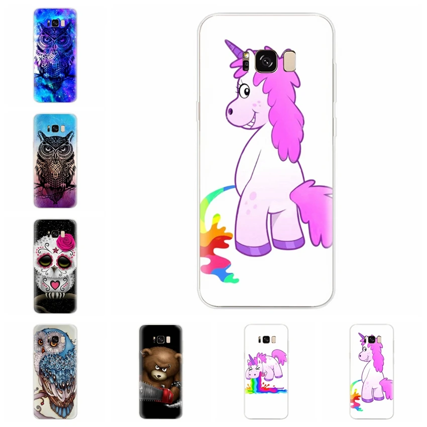Silicone Case For Samsung Galaxy J1 J3 J4 J5 J6 J7 S9 plus A3 A5 A7 A8 A30 A50 2016 2017 2018 Owl Cover Funda AB038 |