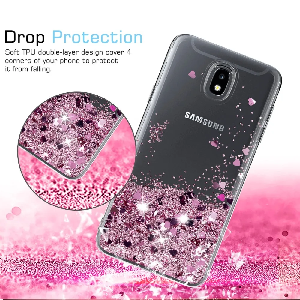 J7 2018 Case Liquid Glitter For Samsung Galaxy Samsung Galaxy J7 Refine J7 star J7 V Coque Dynamic Quicksand Star Soft TPU Cover (7)