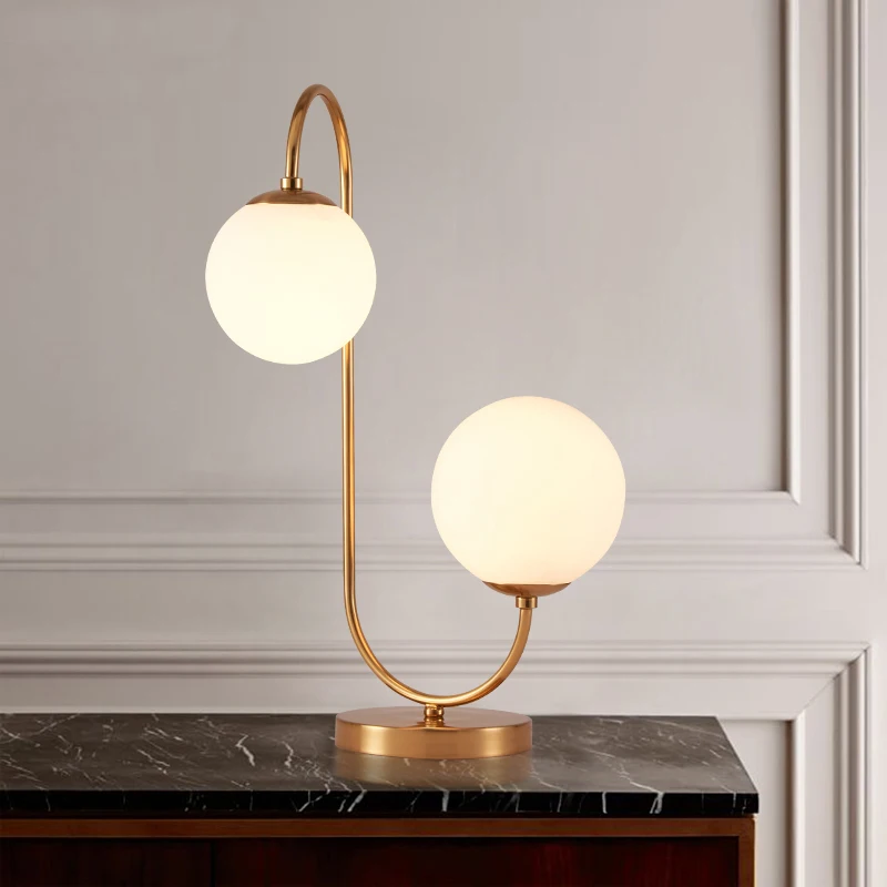 

Nordic Creative Personality Glass table lamps for living room Led Bed lamp bedside light table light lamps Tafellamp bedroom
