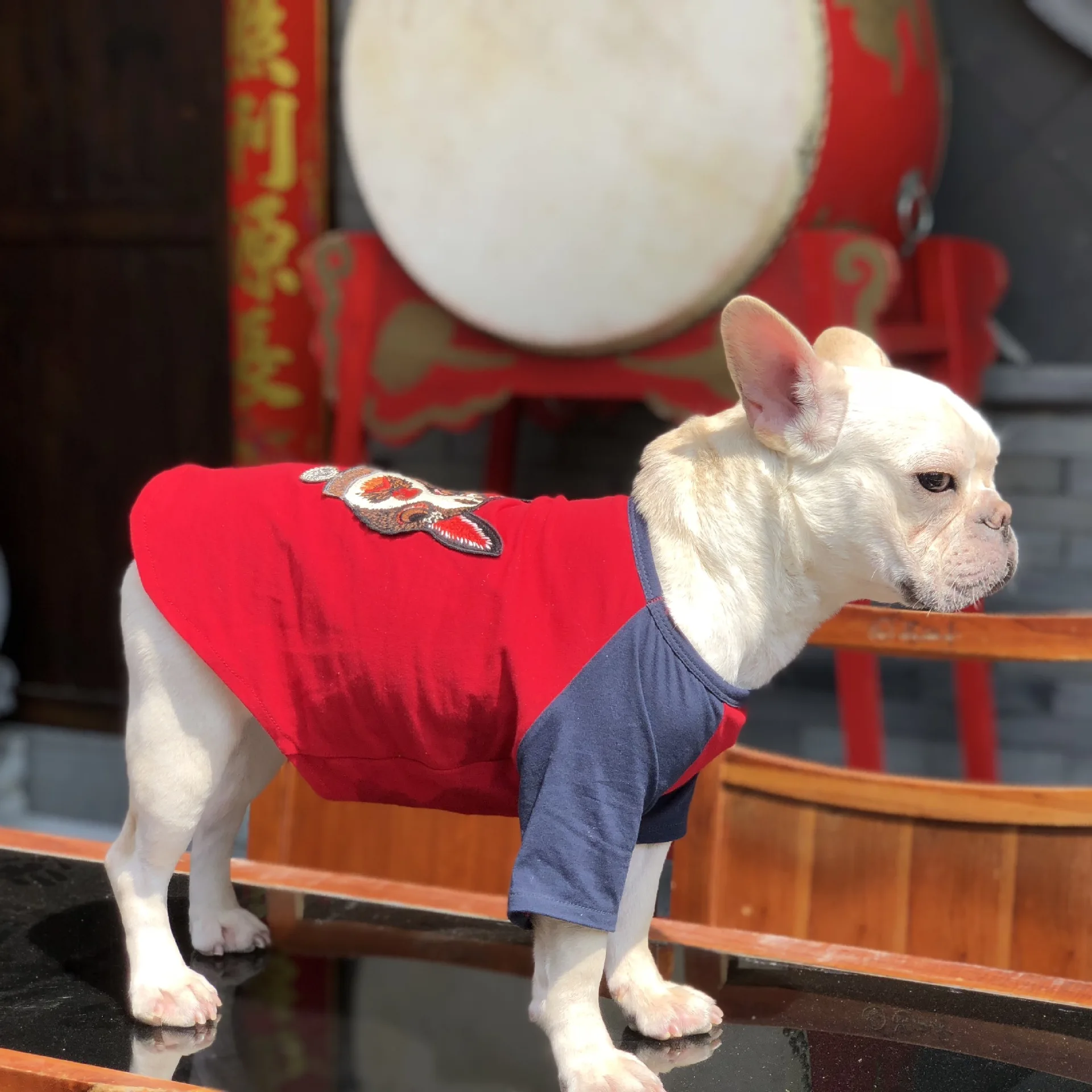 Питомец большая собака красная рубашка жилет щенок толстовка одежда Чихуахуа Шнауцер Собаки Футболка куртка Французский бульдог Тедди
