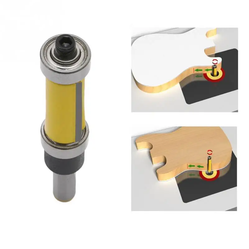 1/4'' Shank Top &Bottom Bearing Flush Trim Router Bit For Woodworking