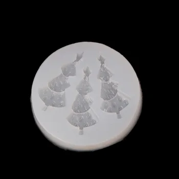 

DoreenBeads Silicone Resin Mold For Jewelry Making White Christmas Tree 5.5cm(2 1/8") Dia. Findings DIY Drop Shipping, 2 PCs