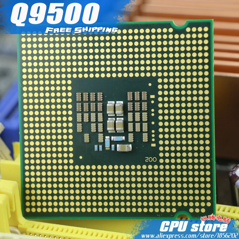 Intel Core 2 Quad Q9500 cpu Процессор(2,83 ГГц/6 м/1333 ГГц) Socket 775 настольный процессор(Рабочая), Q9400