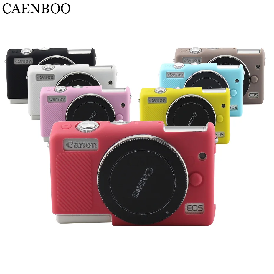Professional Silicone Camera Case Rubber Housing Protective Cover for Canon EOS M100 Digital SLR Camera Black