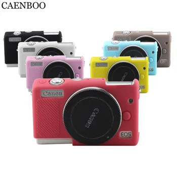 

CAENBOO Camera Bag Case Soft Flexible Silicone Cover For Canon EOS M100 EOSM100 Rubber Protective Body Cover Housing 15-45mm