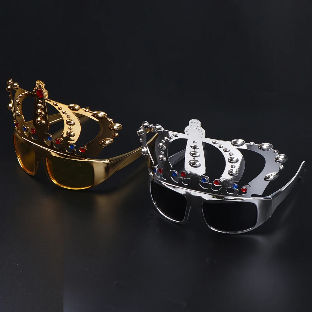 Crown With Jewel Glasses For Hen Party Costume Electroplating
