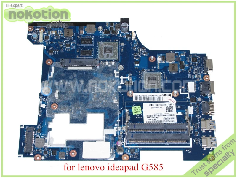 QAWGE LA 8681P REV 1 0 11S90000339 For lenovo ideapad G585 laptop font b motherboard b