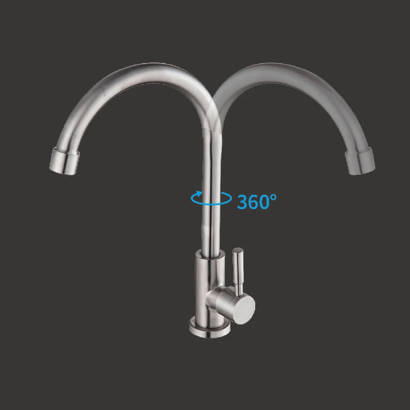 Günstig 6 arten Küche Wasserhahn Edelstahl Einzigen Handgriff Waschbecken Waschbecken Tap Kalten Wasser Wasserhahn Bad Becken Wasserhahn Deck Montiert Werkzeug
