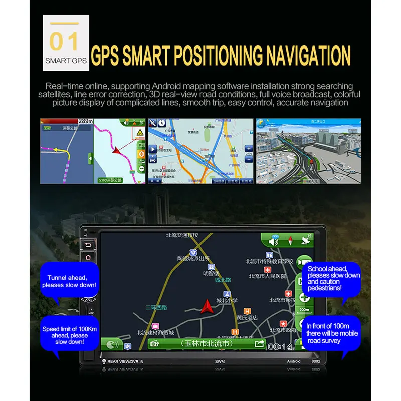 ANLUD автомобильное радио 7 &quotсенсорный экран Android 6 0 мультимедийный плеер GPS