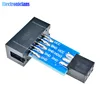 2 pièces/ensemble carte adaptateur 10Pin à 6 broches + USBASP USBISP AVR programmeur USB ATMEGA8 ATMEGA128 atminuscule/canette/PWM 10Pin Module de câblage bricolage ► Photo 3/6