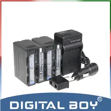 Cheap price Digital Boy (4pcs/1set) 2x NP-F970 NP F970 NPF970 6600mAh li-ion Battery+Charger+Car Charger For Sony NP-F960 NP-F950 NP-F930 z1