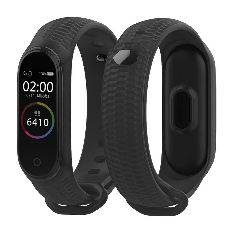 Carbon fiber strap For Xiaomi Mi Band 7 nfc Wristband smartwatch MIband 5  silicone bracelet correa Mi Band 4 5 3 6 8 accessories - AliExpress