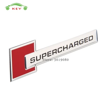 

10.9*2.7CM Aluminum Alloy Car Badge Accessories for Supercharged Logo Auto Emblem Sticker for Land Rover Tesla Holden Subaru BMW