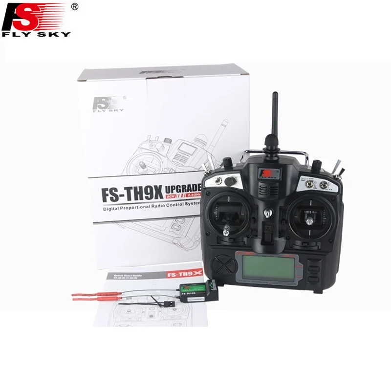 FlySky FS-TH9X Remote Control 2.4G 9CH Radio System with FS-IA10B Receiver for Rc Quadcopter Helicopter Planes