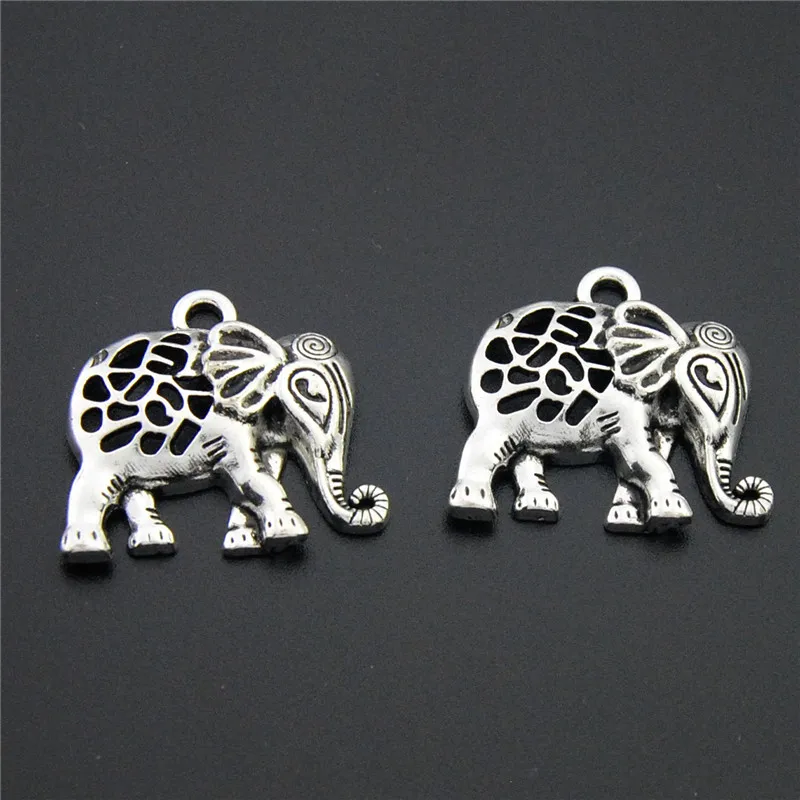 

5pcs New Arrivals 2019 Antique Silver Platd Zinc Alloy Elephant Charms Diy Vintage Animal Jewelry Wholesale A2266