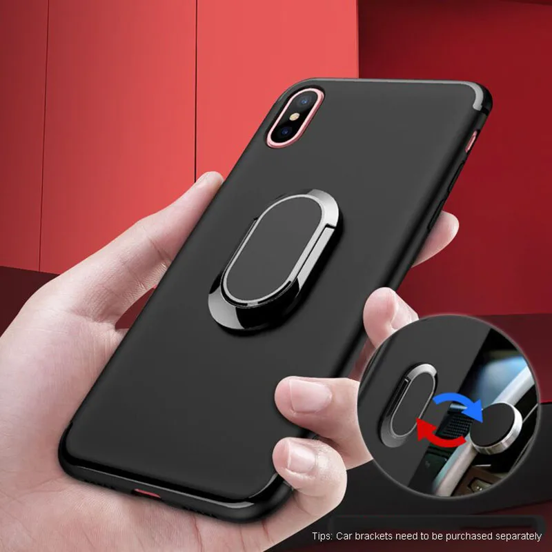 

Magnetic Ring Car Phone Case For IPhone X Xs Max Xr 8 7 6 s SE 5s 6 Plus 6s 7 8Plus Millet 8 9 Samsung S9 10 9+