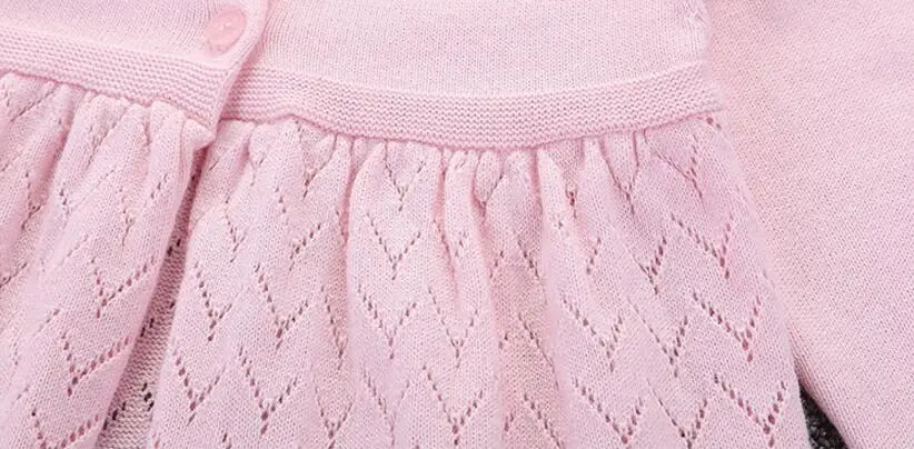 Весенне-осенний Модный повседневный однотонный вязаный пуловер; свитера для детей; хлопковый свитер; топ для девочек; вязаный кардиган