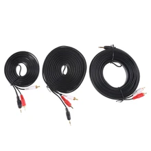 3 м 5 м 10 м 3,5 rca к RCA аудио-видео кабель штекер 3.5RCA к 3.5RCA аудио-видео av-кабель провод для DVD ТВ