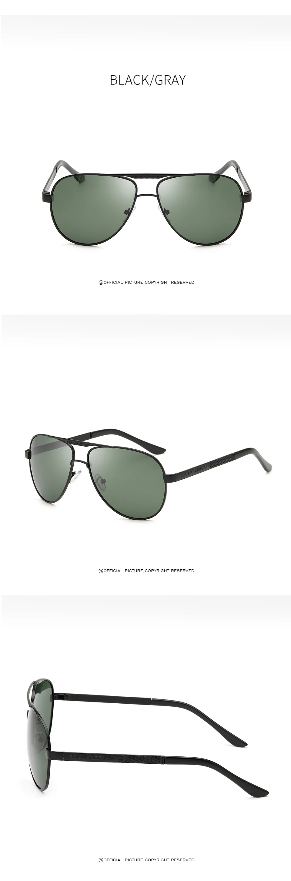 BURUITE, мужские винтажные алюминиевые поляризационные солнцезащитные очки, классические брендовые солнцезащитные очки с покрытием, линзы для вождения, солнцезащитные очки для мужчин и женщин