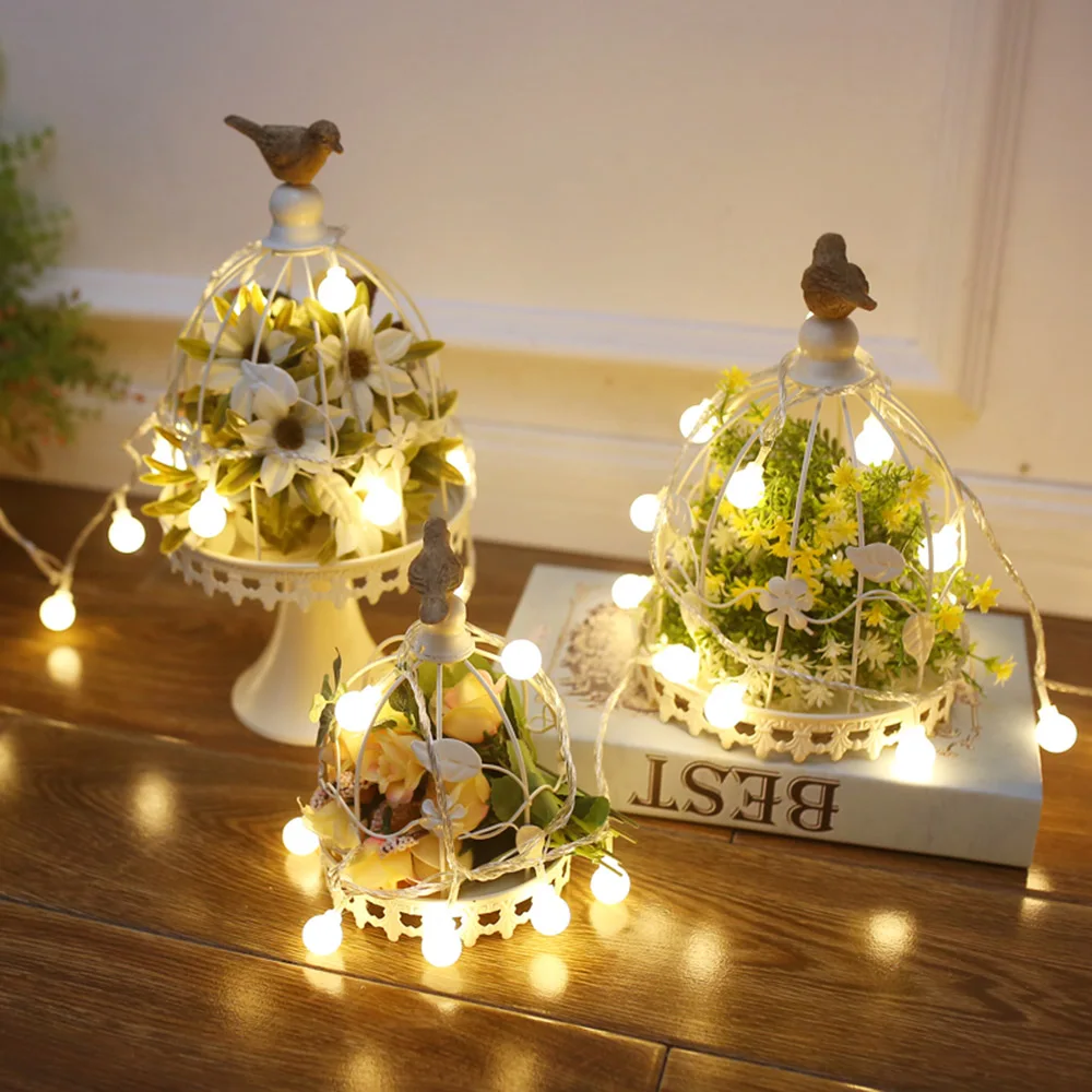 Рождественская светодиодная гирлянда, светодиодная гирлянда USB, светильник s, шар, 60 светодиодов, с 8 режимами, сказочный светильник s, наружная садовая гирлянда, вечерние, декоративный светильник