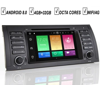

7 IPS Auto Radio Android 8.0 Car DVD GPS Player For BMW E39 E53 M5 X5 Octa Core 4G RAM 32G ROM BT Mirror Link DAB+Wifi Map TPMS