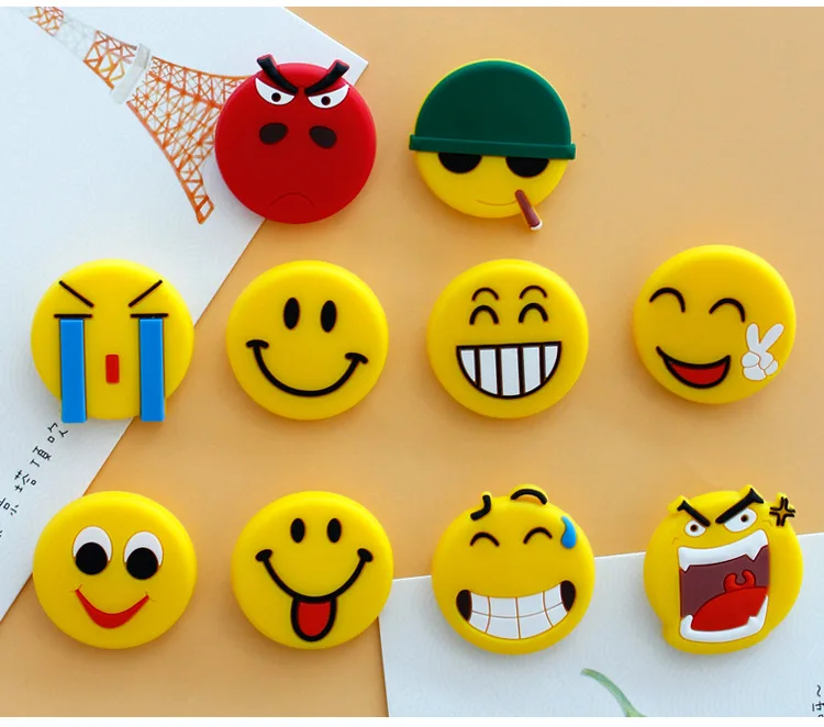 cartoon Emoji series badges Creative cartoon PVC badges Children's