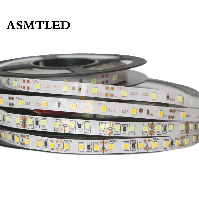 5 м 2835 Светодиодная гибкая полоса 12В DC 60led/m 120led/m лента не Водонепроницаемая IP30 IP65