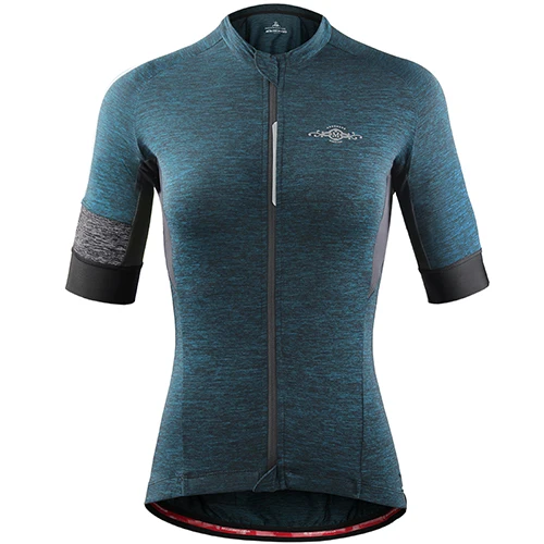 Mountainpeak, летняя женская рубашка с коротким рукавом, рубашка для верховой езды, шелковая ткань, одежда для велоспорта и бега, корсет для езды на велосипеде - Цвет: green grey
