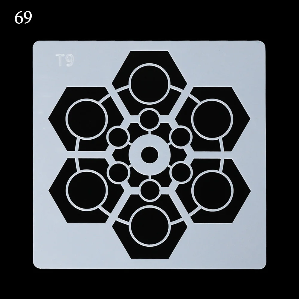 Мандала вспомогательные Многослойные трафареты для стен картина штамп для скрапбукинга альбом декор Тиснение бумажная карта шаблон DIY ремесло - Цвет: 9