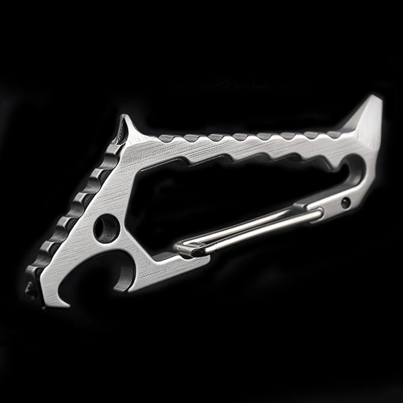 

H1048 mountaineering quick hang Wrench screwdriver tungsten steel broken window opener key chain EDC gadgets