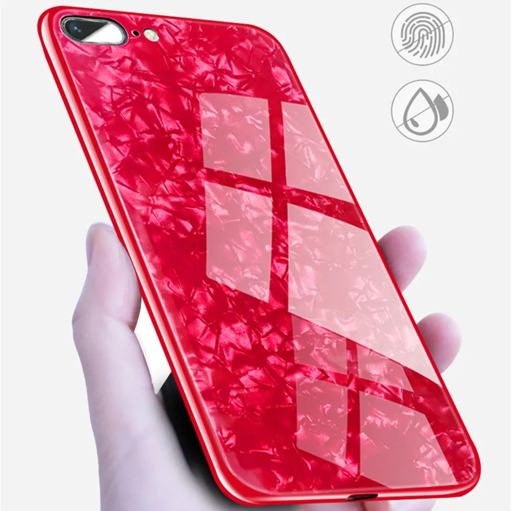 Luxury-Soft-Edge-Tempered-Glass-Back-Case-For-Apple-iPhone-X-7-8-Plus-Case-6-6S-Plus-Cover-Marble-Shockproof-Full-Cover (7)