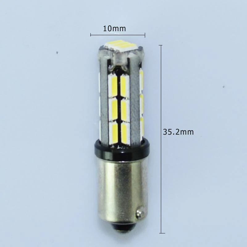 JSTOP BAX9s led light 12V canbus External Lights led bulbs H6W Warm white  3300k lamp 4014smd led Back light LED Reversing bulbs