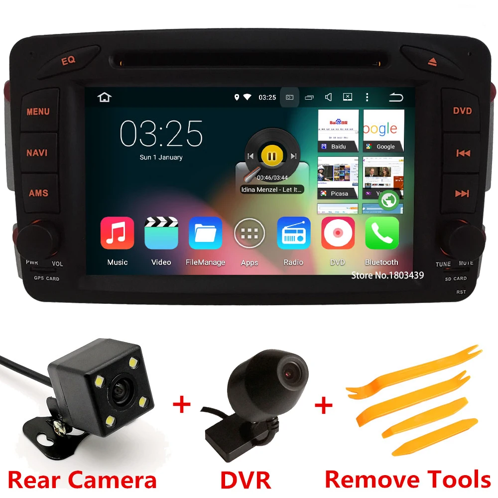 

Android 7.1 Car DVD Multimedia player radio Stereo for Benz C209 W209 C208 W208 CLK200 CLK220 CLK240 CLK270 CLK280 CLK320 CLK55