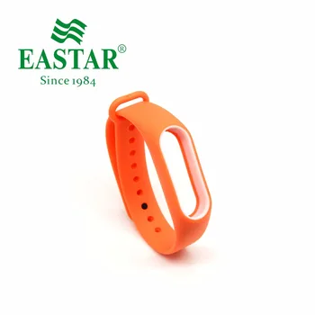 

Eastar Orange Red Pink Smart Watch Strap Accessories For Mi Band 2 Colorful Replacement Wristbands Silicone Band For XiaoMI Band