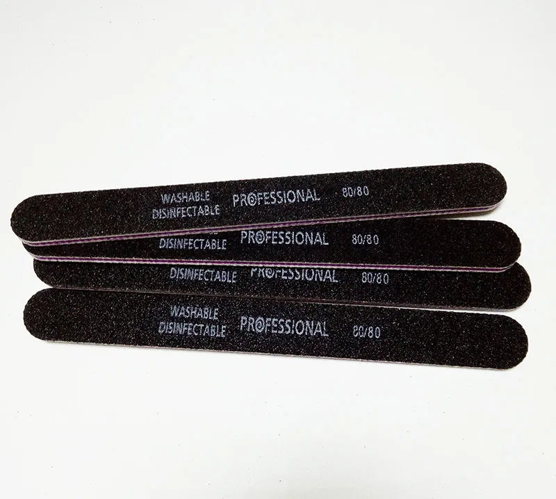 5pcs Execllent Emery Professional Line Black Nail File 80/80 Manicure Art Cuticle Remover Buffer Sets! | Красота и здоровье