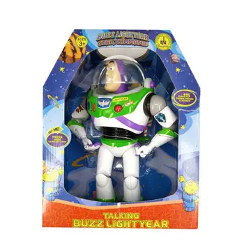 

Toy Story 3 Talking Buzz Lightyear Toys Lights Voices Speak English Joint Movable Action Figures toys for Children Gift