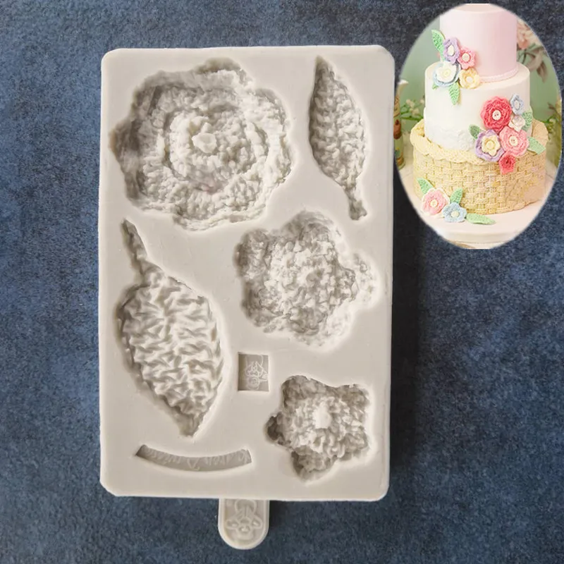 

DIY Fondant Silicone Mold Leaves Flowers Fondant Cake Silicone Mold Cake Decoration Mold A1460