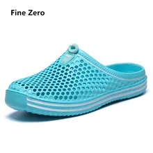 Большие размеры 45 унисекс летние туфли с перфорацией Для мужчин Ванная комната плоские сандалии домашние тапки Повседневное домашняя обувь; обувь для влюбленных пар; пляжные сандалии