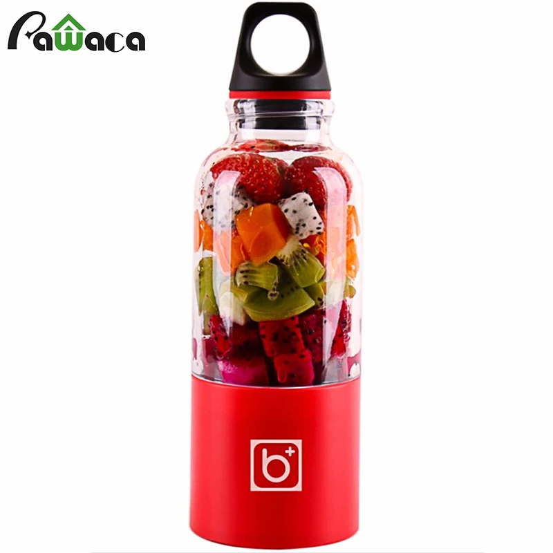 

500ml Electric Juicer Cup Mini Portable USB Rechargeable Juicer Blender Maker Shaker Squeezers Fruit Orange Juice Extractor