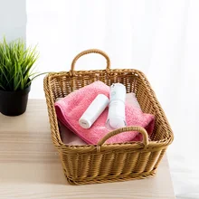 Имитация корзины ручка пластиковая вязаная отделка корзина игрушка ванная комната брюки для белья корзина для хранения