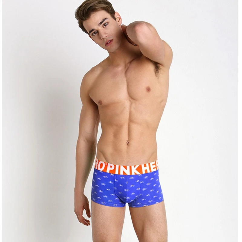 Men's underwear wholesale cotton environmental cartoon printing men's underwear practical wear resistance Men's underwear wholesale cotton environmental cartoon printing men's underwear practical wear resistance