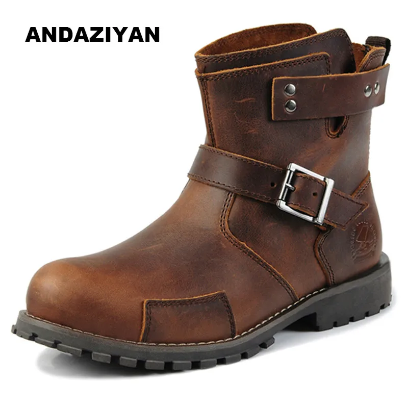 

Men shoes new England Martin boots autumn and winter casual leather boots