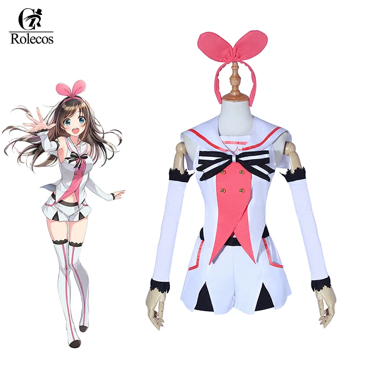 

ROLECOS Kizuna AI Cosplay Costume Popular Virtual Youtuber Cosplay Costume Full Sets Kizuna AI