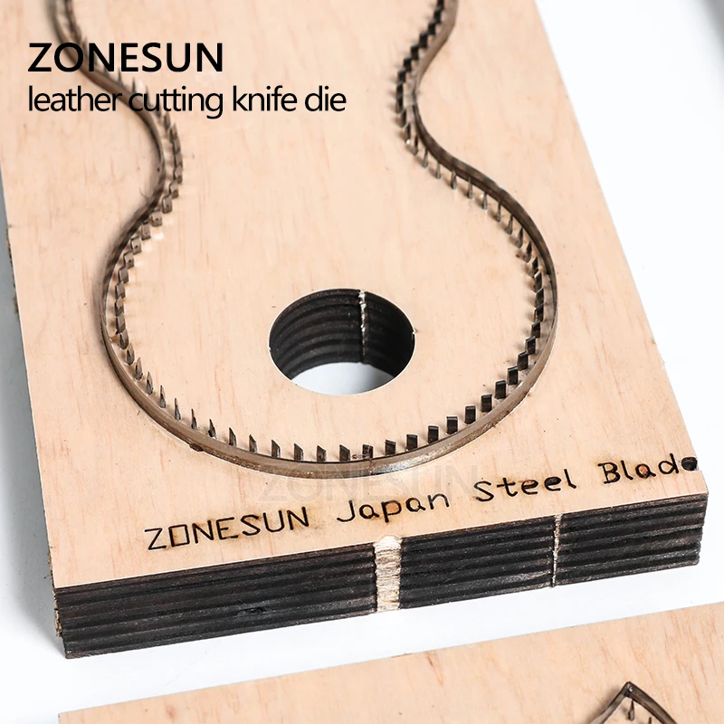 ZONESUN RCP сумка для подковы кошелек кожаной резки японское лезвие монет резак форма