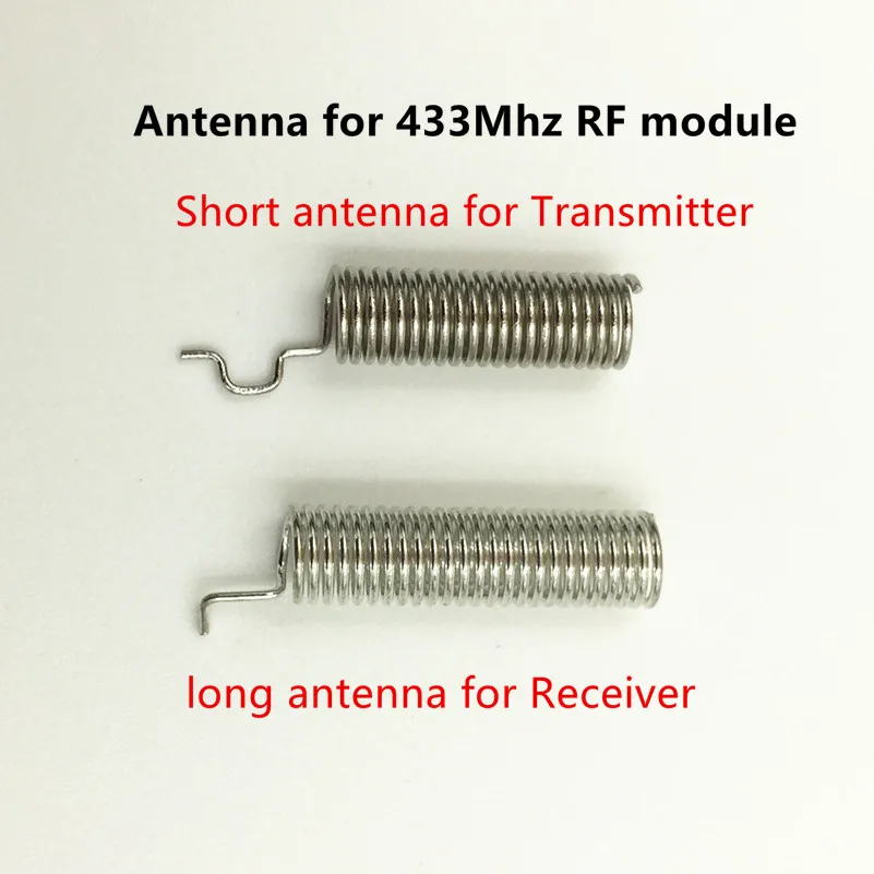 1 комплект радиочастотный модуль 433 МГц Супергетеродинный приемник и передатчик Комплект с антенной для Arduino uno Diy комплекты 433 МГц пульт дистанционного управления