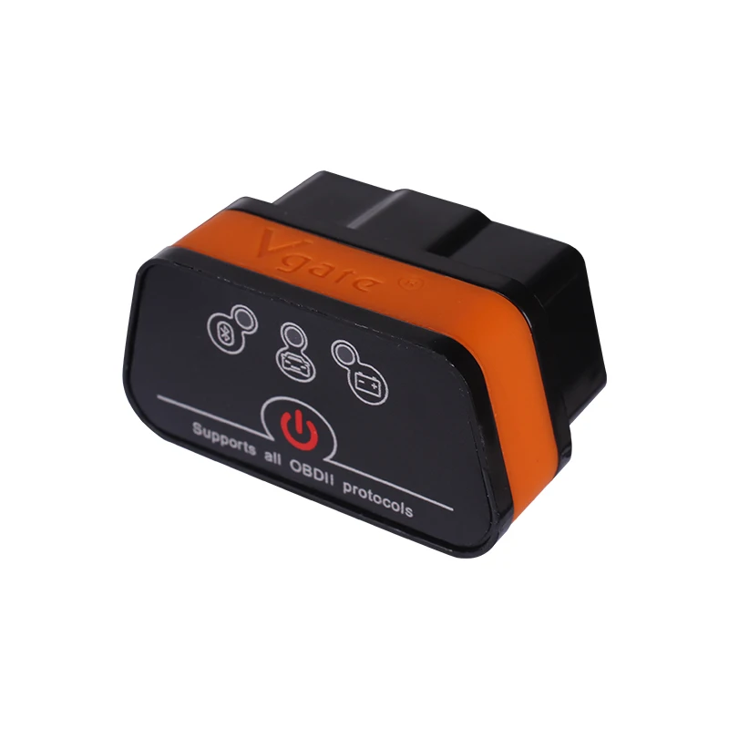 Высокое качество ELM 327 Vgate iCar 2 Bluetooth Автомобильный диагностический сканер OBD сканер iCar 2 elm327 Bluetooth - Цвет: Black Orange