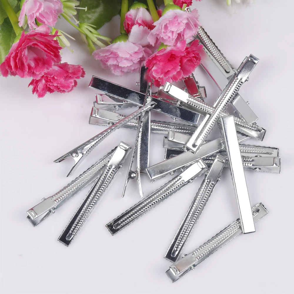 20PCS-Lot-Silver-Color-4-5-8cm-Hair-Clips-Flat-Barrettes-Mental-French-Clip-DIY-Alligator (3)
