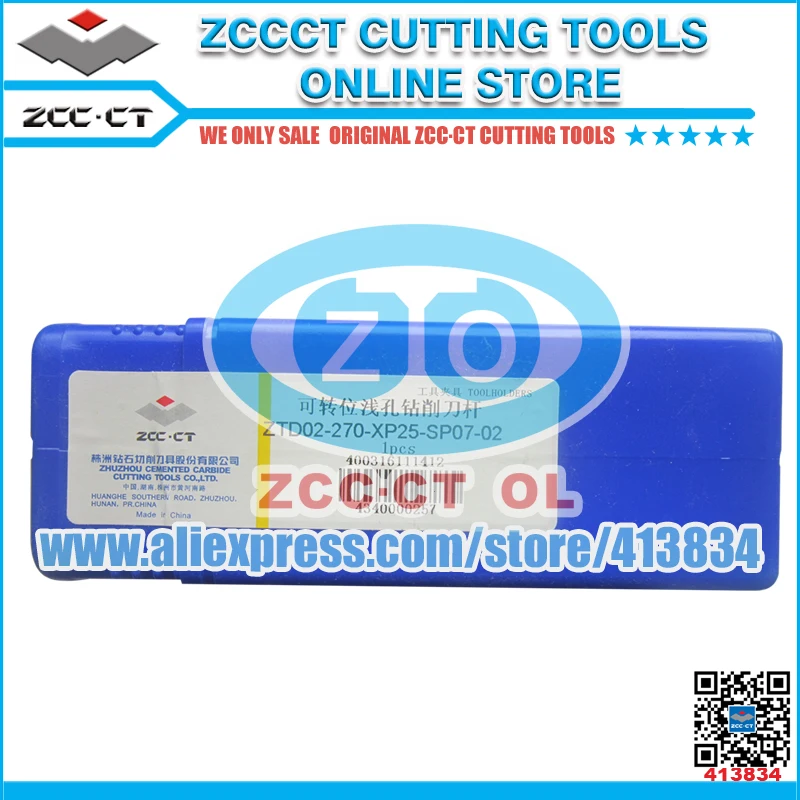

1pc ZTD02-270-XP25-SP07-02 ZCCCT cutting tool shallow drill bit