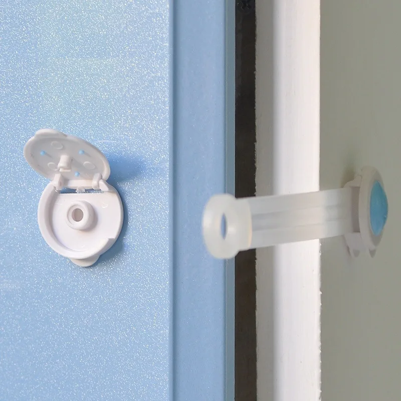 MOTOHOOD Child Lock Protection Of Children Locking Doors For Children's Safety Kids Safety Plastic Lock For Child Baby Drawer   (8)